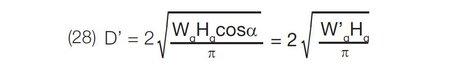 Calculating D' and D" for a rectangular grating.